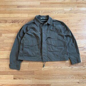 Uniform Bridge Cotton/Nylon Cropped Military Jacket XL